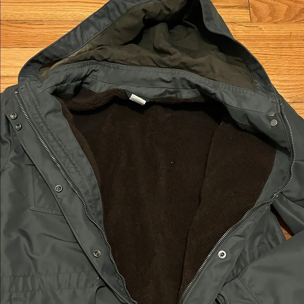 J Crew Military Green Jacket with hood